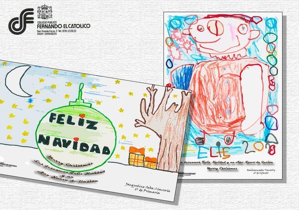 Felicitación de Navidad Colegio Fernando el Católico Barrio Oliver Zaragoza