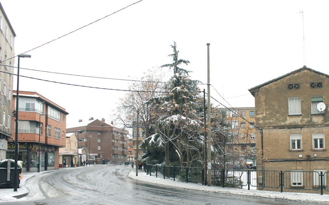 Por fin vemos la nieve en el Barrio Oliver