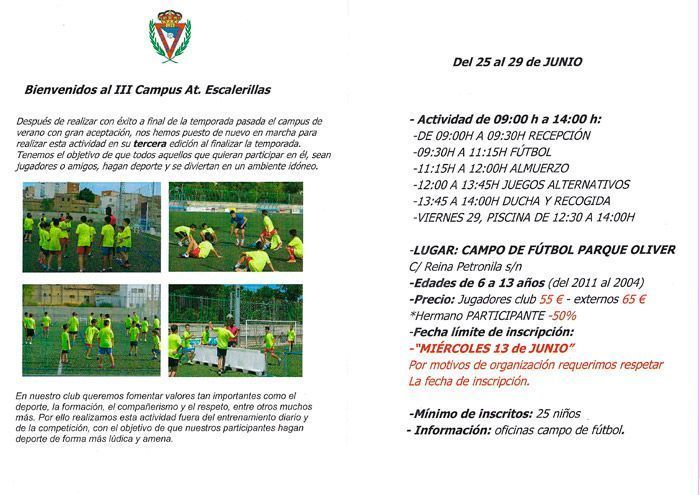 Atlético Escalerrillas Actividades Mayo-Junio 2018