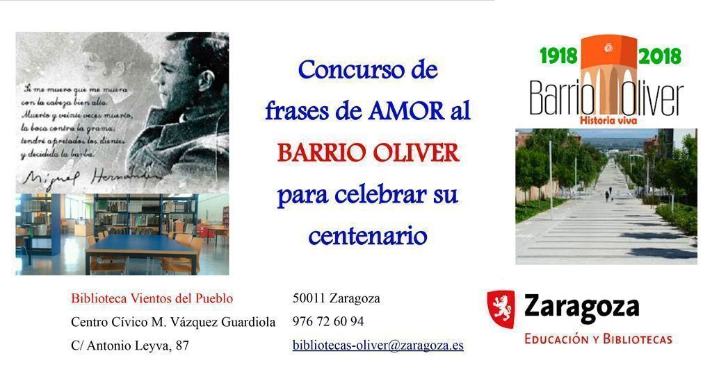 I Concurso de frases de amor al Barrio Oliver