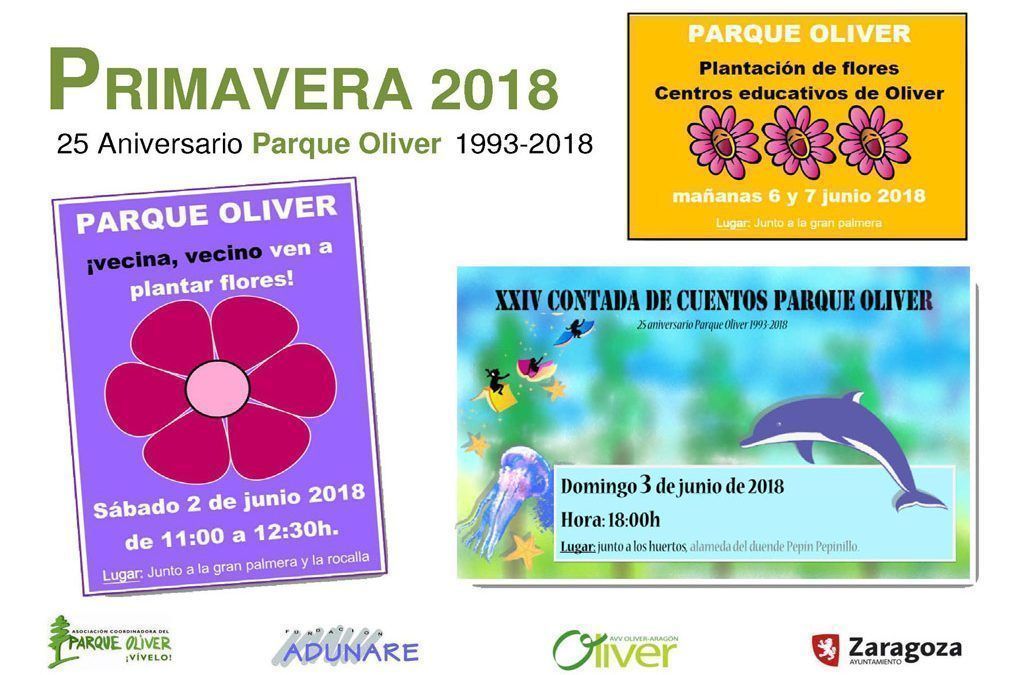 Parque Oliver: Actividades de junio 2018