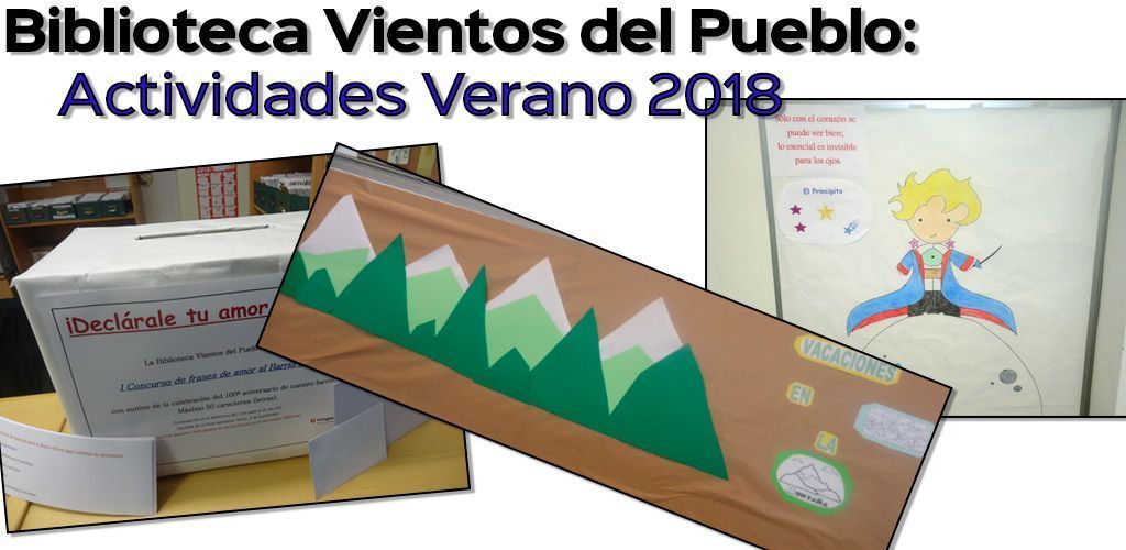 Biblioteca Vientos del Pueblo de Oliver Actividades Verano 2018