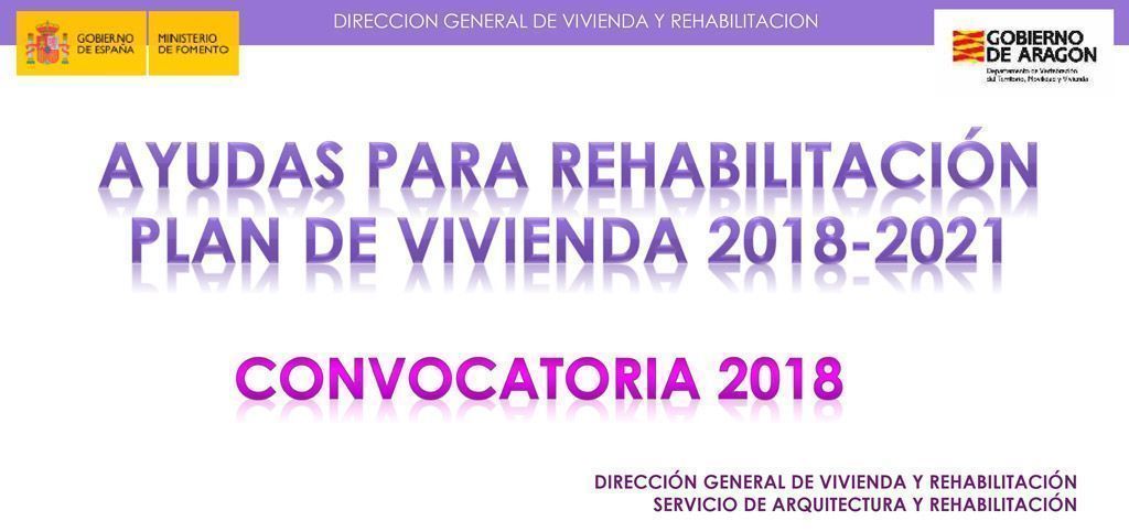 Ayudas a la rehabilitación de Vivienda DGA 2018