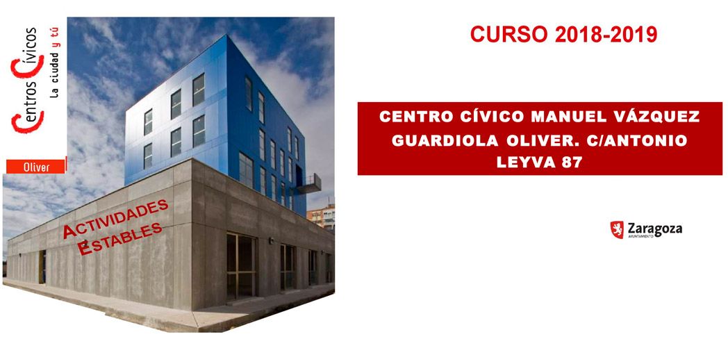 Actividades estables del Centro Cívico Oliver septiembre 2018