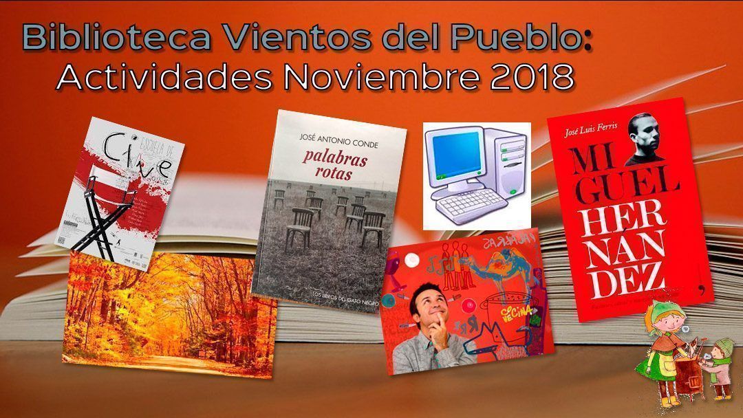 Biblioteca Vientos del Pueblo: Actividades noviembre 2018