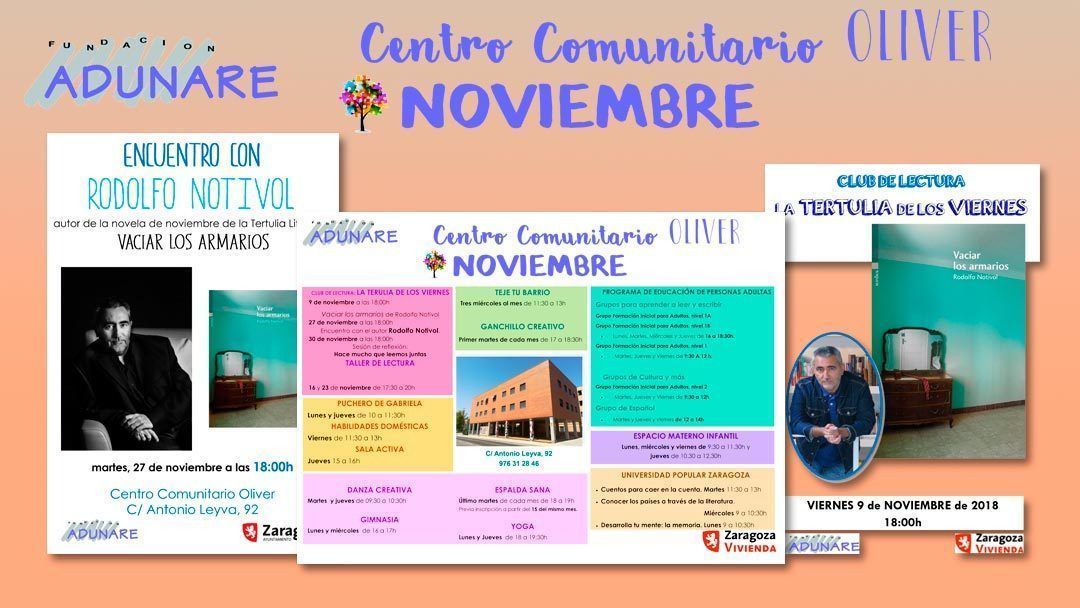 Centro Comunitario Olivcer: Actividades noviembre 2018