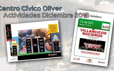 Centro Cívico Oliver: Actividades diciembre 2018