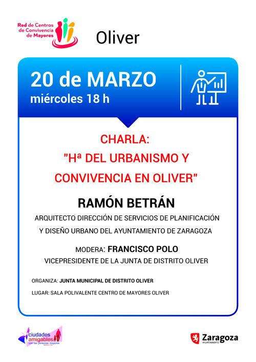 Charla Ramón Betrán Centro de Convivencia de Mayores Oliver 13-03-2019