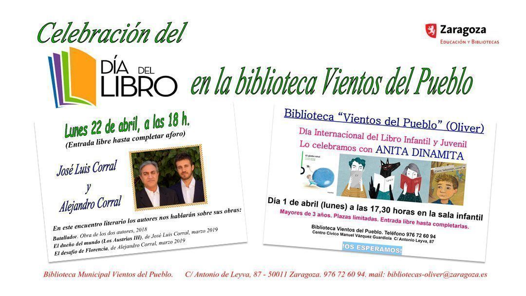 Día del Libro 2019 en la Biblioteca "Vientos del Pueblo" de Oliver