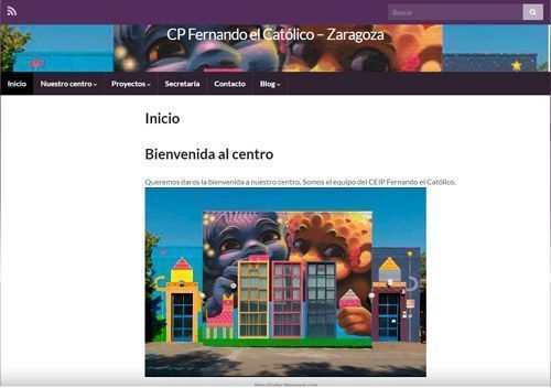 Web CEIP Fernando el Católico Oliver
