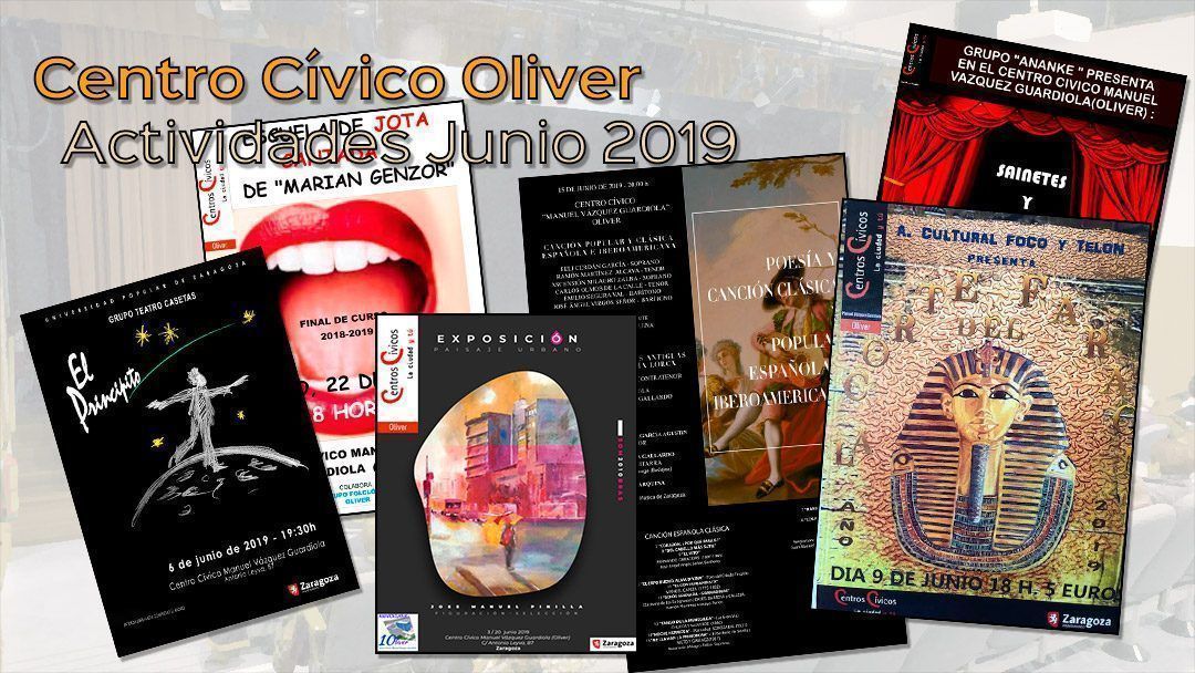 Centro Cívico Oliver: Actividades junio 2019