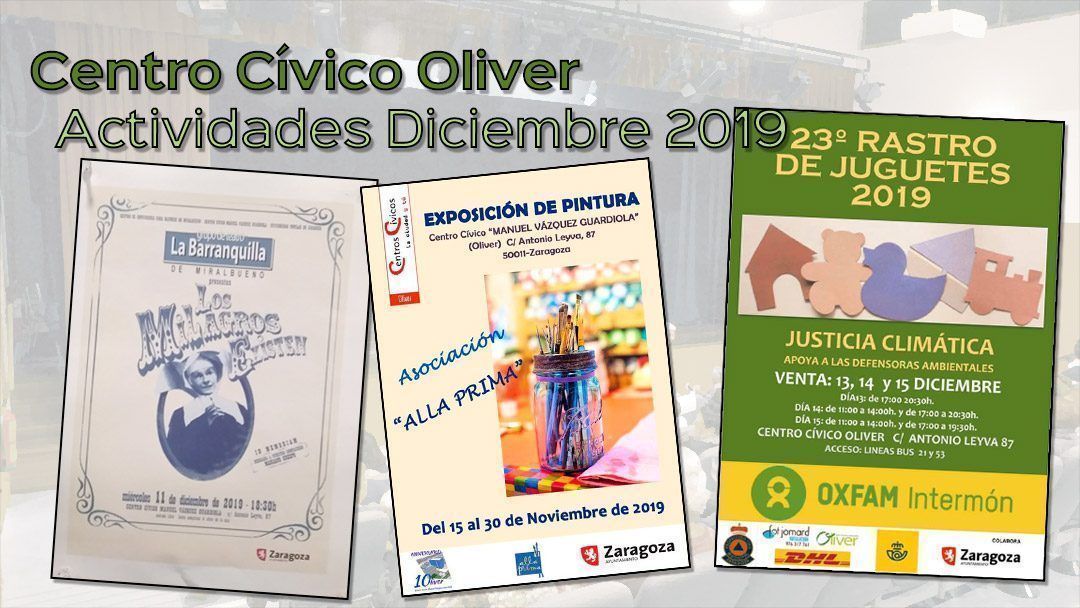 Centro Cívico Oliver: Actividades de Diciembre 2019