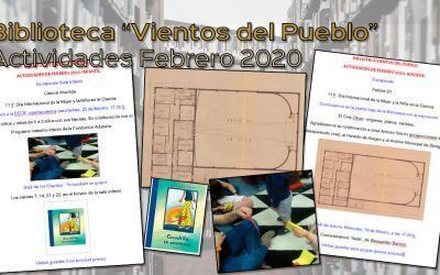 Actividades de Febrero 2020 en la Biblioteca Vientos del Pueblo