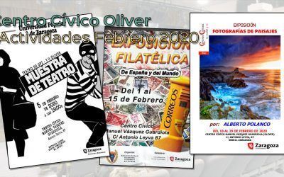 Actividades para febrero 2020 en el Centro Cívico Oliver